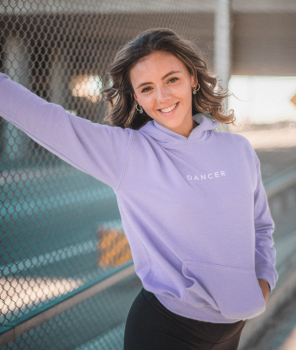 Lilac Youth Embroidered Dancer Hoodie