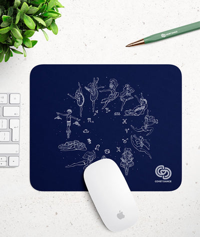 Astrological signs as dancers printed on a mouse pad